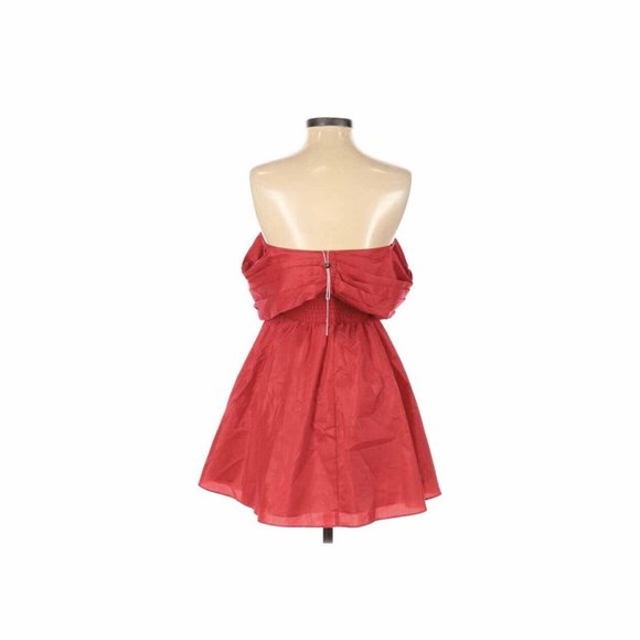 L’Academie Dress Red Juni Off The Shoulder Size XS - Picture 5 of 5